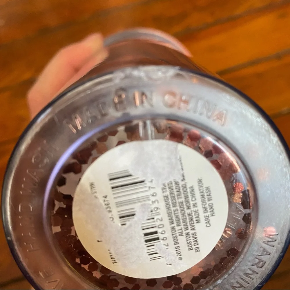 🧩 3/$20 Cantini Flip Top 24oz Sparkle Tumbler by Boston Warehouse